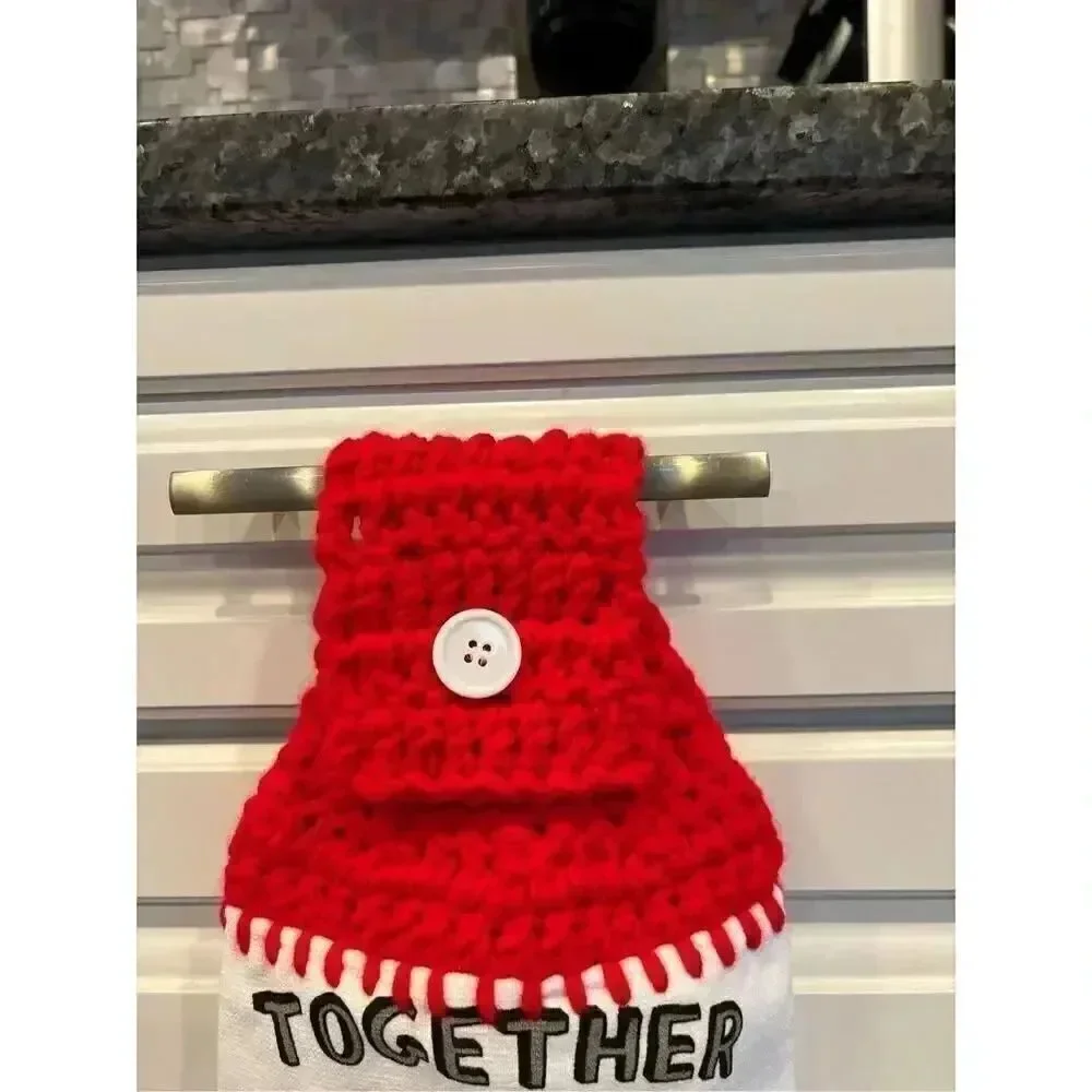 Crochet Top Kitchen Towel- Together forever-mickey-minnie